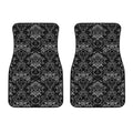 Black And White Tattoo Print Front Car Floor Mats