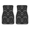 Black And White Tattoo Print Front Car Floor Mats