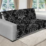 Black And White Tattoo Print Futon Protector