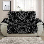 Black And White Tattoo Print Half Sofa Protector