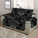 Black And White Tattoo Print Half Sofa Protector