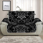 Black And White Tattoo Print Half Sofa Protector