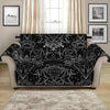 Black And White Tattoo Print Loveseat Protector