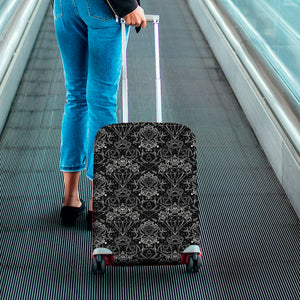 Black And White Tattoo Print Luggage Cover