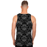 Black And White Tattoo Print Men's Tank Top