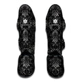 Black And White Tattoo Print Muay Thai Shin Guards