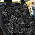 Black And White Tattoo Print Pet Car Back Seat Cover