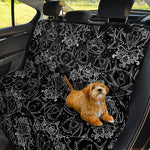 Black And White Tattoo Print Pet Car Back Seat Cover