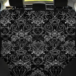 Black And White Tattoo Print Pet Car Back Seat Cover