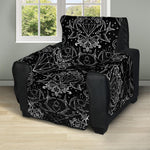 Black And White Tattoo Print Recliner Protector