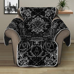 Black And White Tattoo Print Recliner Protector