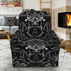 Black And White Tattoo Print Recliner Slipcover