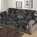 Black And White Tattoo Print Sofa Protector