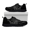 Black And White Taurus Sign Print Black Running Shoes