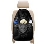 Black And White Taurus Sign Print Car Seat Organizers