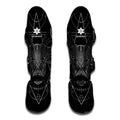 Black And White Taurus Sign Print Muay Thai Shin Guards