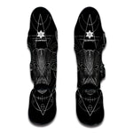 Black And White Taurus Sign Print Muay Thai Shin Guard