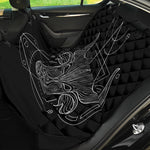 Black And White Taurus Sign Print Pet Car Back Seat Cover
