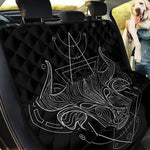 Black And White Taurus Sign Print Pet Car Back Seat Cover