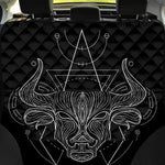 Black And White Taurus Sign Print Pet Car Back Seat Cover