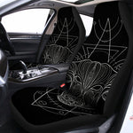 Black And White Taurus Sign Print Universal Fit Car Seat Covers