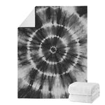 Black And White Tie Dye Print Blanket