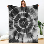 Black And White Tie Dye Print Blanket