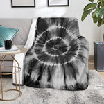 Black And White Tie Dye Print Blanket