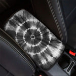 Black And White Tie Dye Print Car Center Console Cover