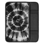Black And White Tie Dye Print Car Center Console Cover