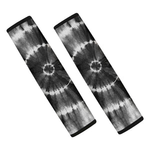 Black And White Tie Dye Print Car Seat Belt Covers