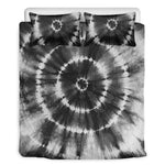 Black And White Tie Dye Print Duvet Cover Bedding Set