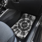 Black And White Tie Dye Print Front Car Floor Mats