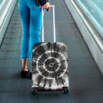 Black And White Tie Dye Print Luggage Cover
