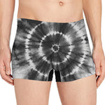 Black And White Tie Dye Print Men's Boxer Briefs