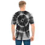 Black And White Tie Dye Print Men's T-Shirt
