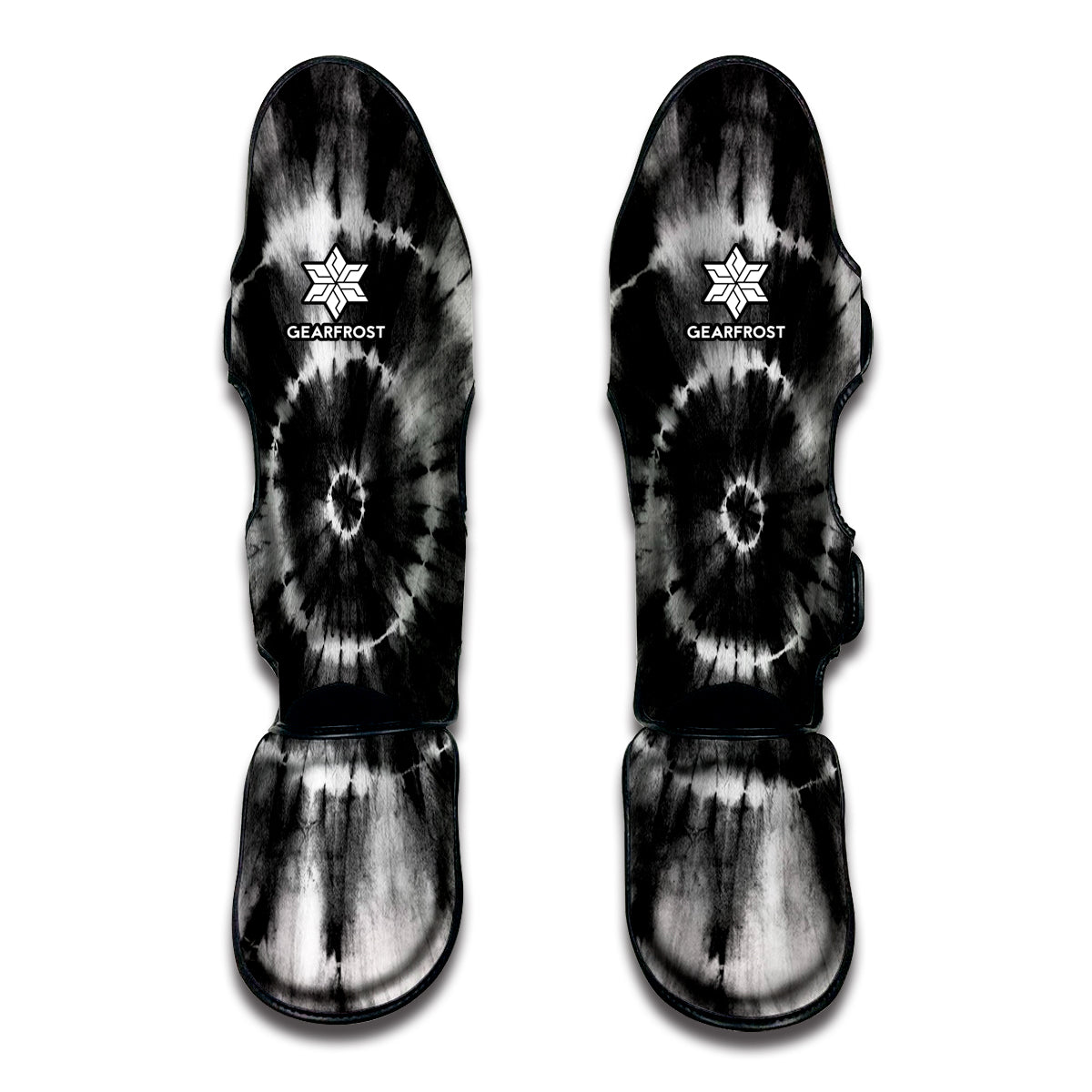 Black And White Tie Dye Print Muay Thai Shin Guard