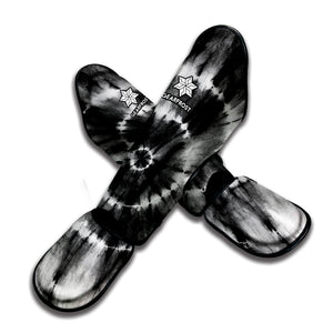 Black And White Tie Dye Print Muay Thai Shin Guard