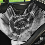 Black And White Tie Dye Print Pet Car Back Seat Cover