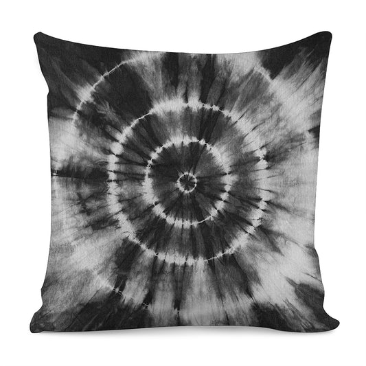 Black And White Tie Dye Print Pillow Cover