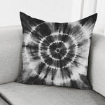 Black And White Tie Dye Print Pillow Cover