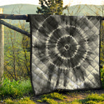 Black And White Tie Dye Print Quilt
