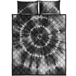 Black And White Tie Dye Print Quilt Bed Set