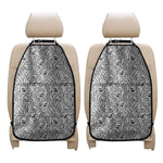 Black And White Tiger Pattern Print Car Seat Organizers