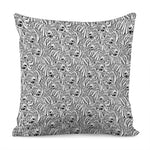 Black And White Tiger Pattern Print Pillow Cover