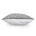 Black And White Tiger Pattern Print Pillow Cover