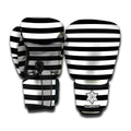 Black And White Torus Illusion Print Boxing Gloves