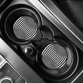 Black And White Torus Illusion Print Car Coasters