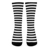 Black And White Torus Illusion Print Crew Socks