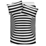 Black And White Torus Illusion Print Duvet Cover Bedding Set